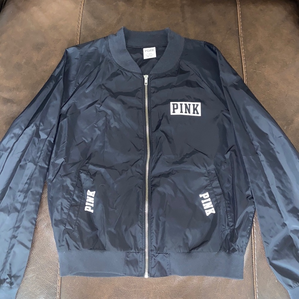 PINK Victoria’s Secret Black Windbreaker